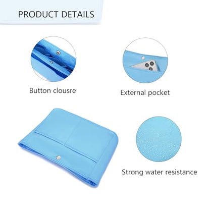 Small Purse Organizer Insert Handbag Bag - color: Sky Blue
