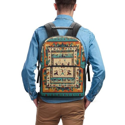 Supdreamc Rucksacks Lightweight Multipurpose Anti-Theft Southwestern Native American Indian Shoulder Bag Large Capacity Business Computer Bag With Smooth Zippers - color: Pattern 432