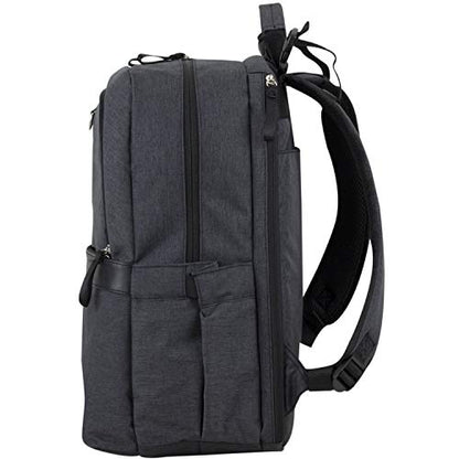 BODHI The Baby Athleisure Tech Diaper Bag Backpack with removable changing pad, Unisex, for Moms and Dads - Black Chambray - color: Black