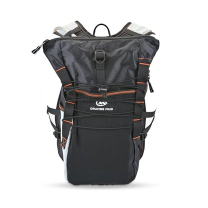 Orange Mud Adventure Pack 12L 3.0 – Black Hydration Backpack with 2 L Bladder Included – Trail Running, Adventure Racing, Hiking & MTB Gear Pack - color: Black, size: 12L, style: With Trekking Pole Hardware