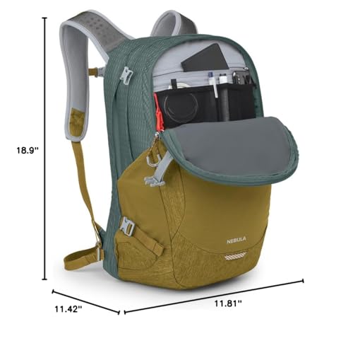 Osprey Nebula Commuter Backpack, Green Tunnel/Brindle Brown - color: Green Tunnel/Brindle Brown