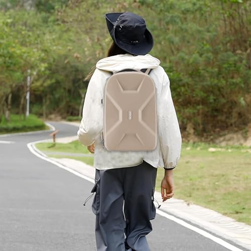MOSISO Camera Backpack,DSLR/SLR/Mirrorless Photography Camera Bag Full Open Waterproof Hardshell Bag with Insert&Tripod Holder&Laptop Compartment Compatible with Canon/Nikon/Sony, Camel - color: Camel