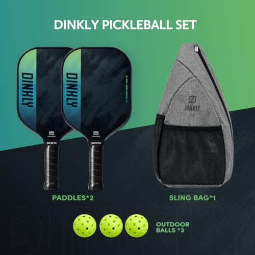 Pickleball Paddles Set of 2/4- USAPA Approved Graphite/Fiberglass Pickleball Racket, 2 Pickleball Rackets, 4 Balls and 1 Portable Carry Bag, Aesthetic Pickle Ball Set for Men Women Beginners - color: 2 Sumie black| Grey | Graphite