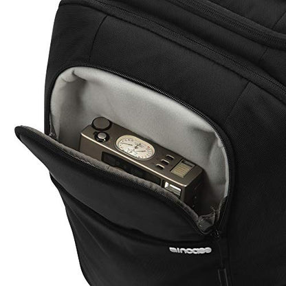 Incase DSLR BackPack with Durable 840D Nylon - 26L Weather Resistant Camera Bag designed for Photographers and Videographers, Customizable Dividers to Secure all Equipment, Quick Access Pocket - Black