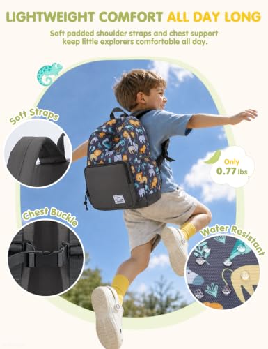 VASCHY Kids backpacks, Cute Lightweight Water Resistant Preschool Backpack for Boys and Girls Chest Strap | Cute - color: Cute Lions, size: Small (4-6 Yrs) - 15'' H