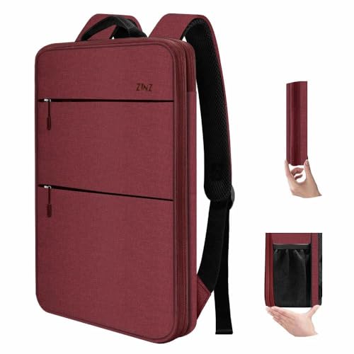 ZINZ Slim & Expandable Laptop Backpack 15 15.6 16 Inch Case, Water Resistant Travel Backpack Compatible with MacBook Pro/Neo 16" 15", Dell XPS 15 16 and Most 15" 15.6" 16" Notebooks，R01D02 - color: R01d02, size: 15"-16"