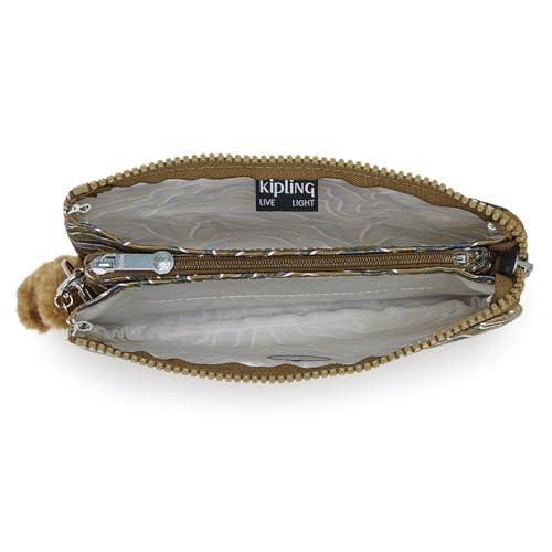 Kipling Women's Creativity Large Pouch, Versatile Cosmetics Kit, Lightweight Travel Organizer - color: Undersea Leaves, size: 7.25''L x 4.25''H x 1.5''D