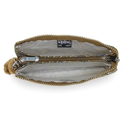 Kipling Women's Creativity Large Pouch, Versatile Cosmetics Kit, Lightweight Travel Organizer - color: Undersea Leaves, size: 7.25''L x 4.25''H x 1.5''D