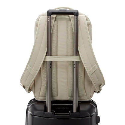Samsonite Better Than Basic Backpack - Dedicated Laptop Compartment, Quick Stash Front Pockets and Lightweight Breathable Airmesh - Limestone Grey - color: Limestone Grey
