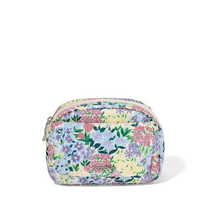 Baggallini Women's Pocket Cosmetic - Lightweight Bag - Travel Essentials Makeup Organizer - color: Meadow Print, size: Small