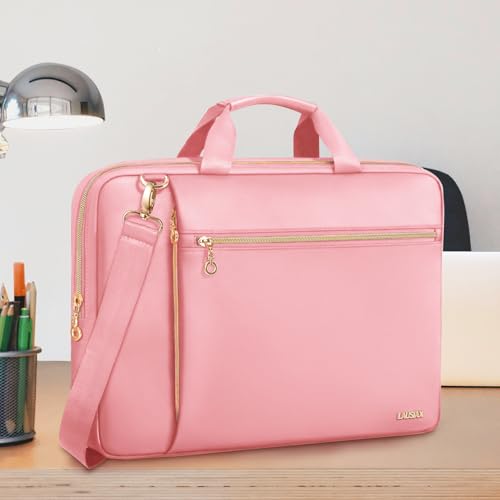 14 Inch Laptop Bag Case for Women Men Compatible with HP Chromebook OmniBook Envy/14 MacBook Pro M5/Dell Pro Inspiron XPS/Lenovo Yoga, Messenger Carrying Briefcase Computer Bag Case, Pink - color: Pink, size: 14 inch