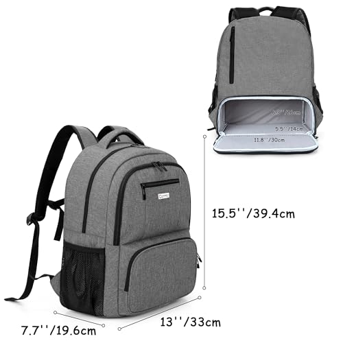 CURMIO CPAP Travel Backpack Compatible with ResMed AirSense 9, AirSense 10, AirSense 11, Philips System One, CPAP Carry On Bag for CPAP Machine & Supplies, Gray, Patent Design - color: Gray