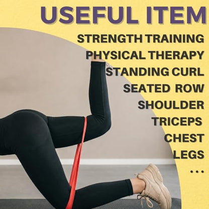LEZER Resistance Bands - Pull Up Bands for Home Gym Fitness, Stretching, Physical Therapy & Training - Includes Instruction - color: 03 - Black
