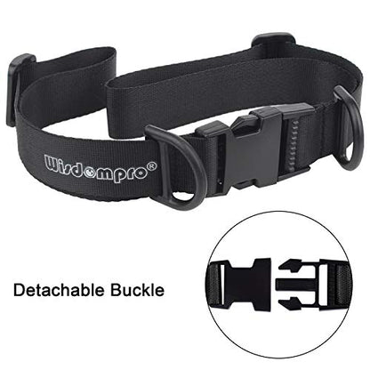 Wisdompro 2 Pack Backpack Chest Straps, Heavy Duty Adjustable Backpack Sternum Strap Belt with 12 Pieces Zipper Pulls - Black