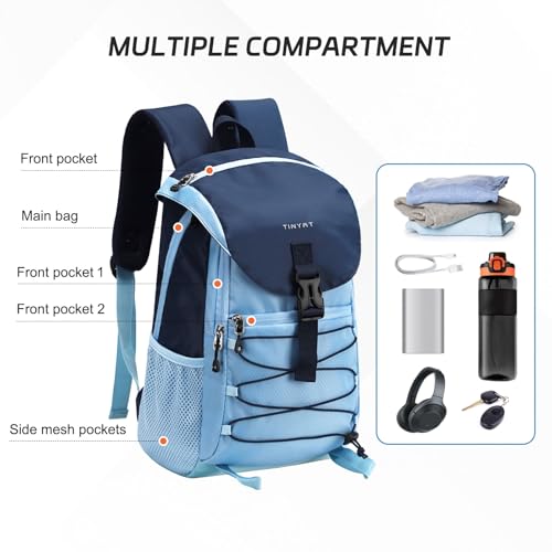 Small Hiking Backpack 15L Lightweight Travel Backpacks Hiking Daypack with Padded Shoulder Strap Camping Backpack for Women
