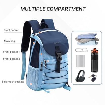 Small Hiking Backpack 15L Lightweight Travel Backpacks Hiking Daypack with Padded Shoulder Strap Camping Backpack for Women