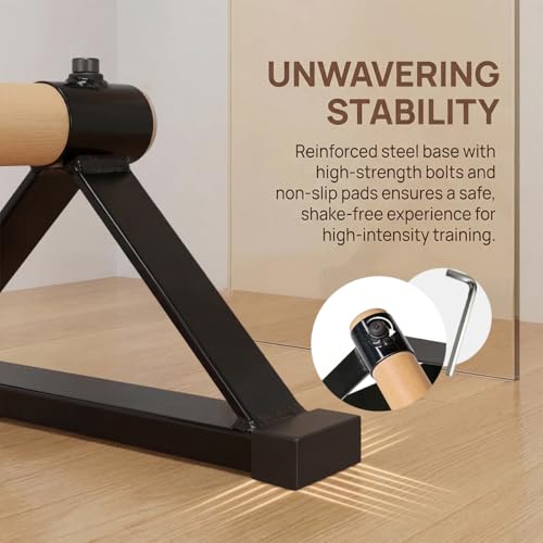 Gymnastics Pirouette Bar,Floor Bar Gymnastics for Handstand Training,54 inch Wooden Floor Bar Gymnastics, Floor Bar Push Up Bar Suitable for Gymnasts Handstand Floor Training Gymnast Gift