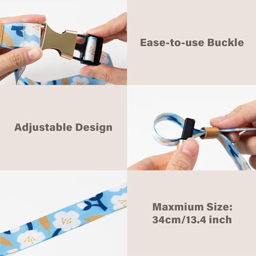 Add-a-Bag Luggage Strap, Adjustable Travel Carry Strap with Ring Hooks & Buckle, Heavy-Duty Bag Holder & Jacket Gripper, Luggage Straps/Luggage Belt, Travel Clip for Carry-On Suitcase & Backpack - color: Floral Garden