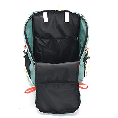 Bseash 40L Waterproof Hiking Camping Backpack with Rain Cover, Outdoor Sport Travel Daypack Rucksack for Skiing Cycling (Mint Green) - color: Mint Green
