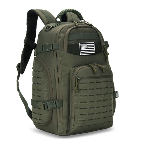 30L Hiking Backpack Lightweight Outdoor Daypack Camping Backpack Outdoor Travel Daypack Day Pack for Man Woman (Army Green) - color: Army Green