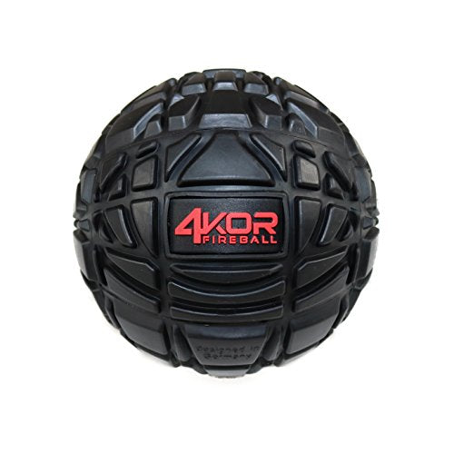 4KOR Massage Balls for Trigger Point Therapy - Myofascial Release Ball - Muscle Relief for Back, Neck, Shoulder, Foot Pain - Fitness Massage Balls for Mobility - Deep Tissue Release Ball - style: 3.2in Grippy Roller Ball