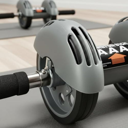 Automatic Return Silent Abdominal Braking Abdominal Exercise Roller for Beginners, Home Gym - style: Double-wheel Rebound