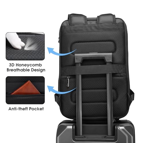 BANGE Laptop Anti-theft backpack Hard Shell Expandable Commute backpack can Hold 15.6 inch laptop for men and women