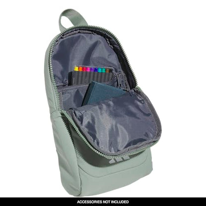 adidas Essentials 3 Crossbody – Sling Bag with Phone Pocket - color: Silver Green
