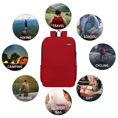 MAXTOP Deep Storage Laptop Backpack Business Anti-theft Backpacks[Water Resistant] College School Computer Bookbag Fits 17 Inch Laptop - color: Ruby Red, size: 17 inch, style: Daypack Backpacks