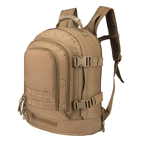 Greencity Laptop Backpacks Tactical 3 Day Expandable Bug Out Bag Classic Case Travel Hiking，Coyote - color: Coyote, size: Not with Belt