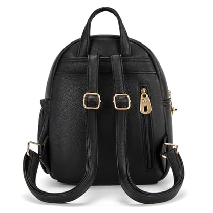 Montana West Mini Backpack Purse for Women Anti Theft Backpacks with Secured Zipper and Tassel - color: *Mini Black