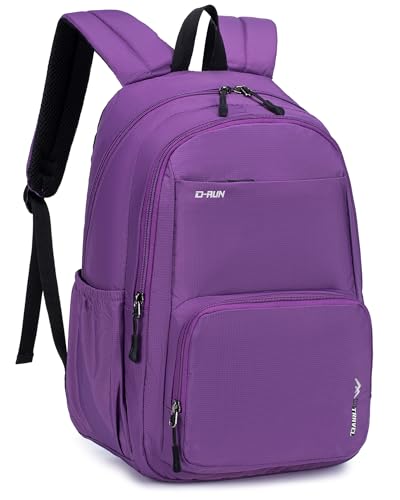 40x30x15 cm Personal Item Travel Bag,16x12x6 inch Small Carry On Backpack 20L, Flight Approved Underseat Travel Bag Cabin Size Lightweight Purple - color: Purple