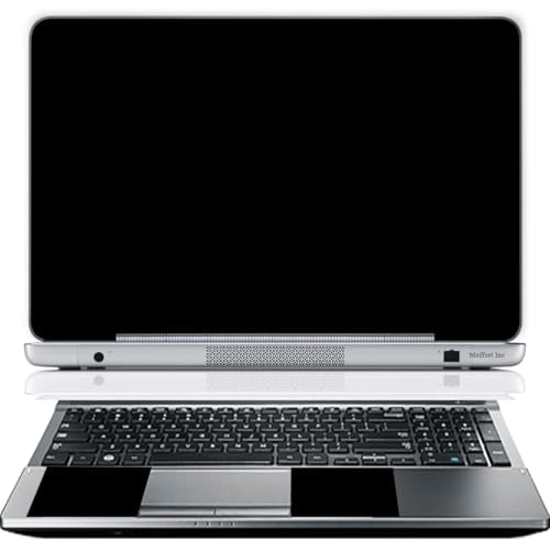 13 13.3 Inch Laptop Skin Sticker Cover Premium Sticker Cover Art Decal Decorative (Included 2 Wrist Pad Skins) - Black - color: Black, size: 13 Inch