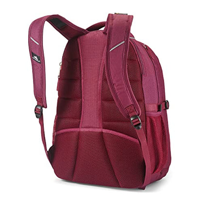 High Sierra Swerve Laptop Backpack, One Size, Copper Splater/Maroon - color: Cooper Splater/Maroon