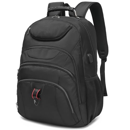 Extra Large Laptop Backpack for Men,37L Gaming Laptop Backpack,18.4Inch Travel Backpack with USB Charging Port, Business Flight Approved -Big Capacity Computer Bag College Bookbag, Black Black - color: Black, size: 18.4