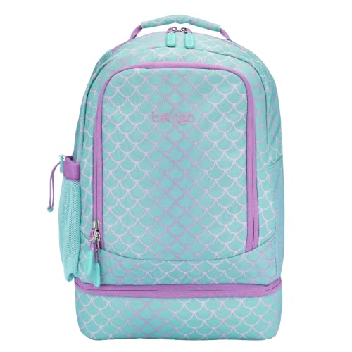 Bentgo Kids 2-in-1 Backpack & Insulated Lunch Bag with Padded Straps - color: Mermaid, size: Kids Large