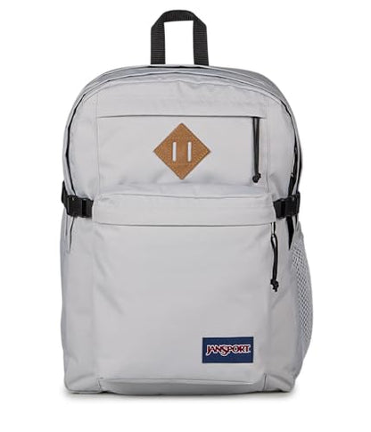JanSport Main Campus Backpack - Travel or Work Backpack with 15-Inch Laptop Sleeve and Dual Water Bottle Pockets, Grounded Grey - color: Grounded Grey