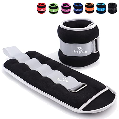 Ankle Weights for Women, Men and Kids - 1/2/3/4/6/8/10/12/15/20 LBS 1 Pair Strength Training Wrist/Leg/Arm Weight with Adjustable Strap for Jogging, Gymnastics, Aerobics, Home Fitness, Physical Therapy - style: 10Lbs Pair (5lb x 2) - Grey
