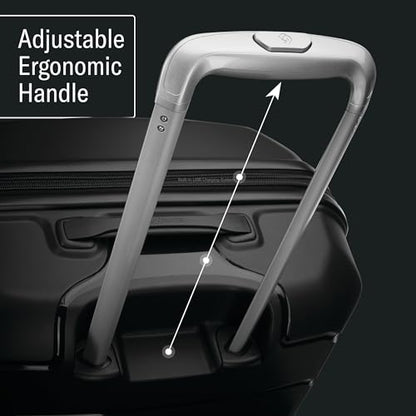 Samsonite Freeform 24-Inch Medium Luggage with Dual 360° Spinner Wheels - Checked Suitcase - TSA Lock, Airline-Approved - Lightweight Durable Polypropylene Expandable Hardshell - Navy - color: Navy, size: Checked-Medium Spinner