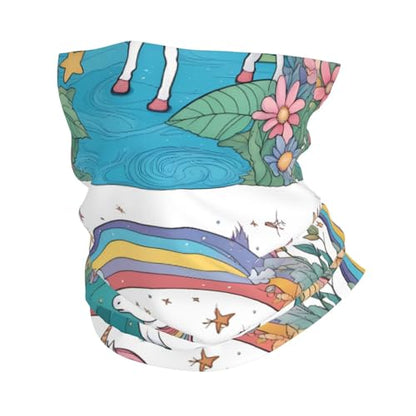 Unicorns By The River Prints Multifunctional Sport Headband – Seamless Stretch Neck Gaiter for Hiking, Biking, Running & Outdoor Activities – Soft, Quick-Dry, No-Fade Design