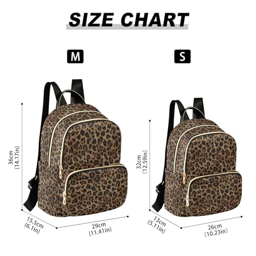 ALAZA Mini Backpack Purse for Women Lightweight Girls Small Size Cheetah Leopard Print Animal School Teens College Traveling - color: Cheetah Leopard Print Animal, size: Small