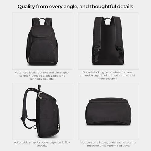 Travelon Anti-Theft Classic Backpack - color: Black