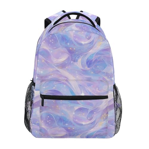 Cute Backpack for Teenager Waterproof Diaper Bag Backpack with Chest Strap Gift Men & Women Burgundy Blue Purple - color: Multicolor04