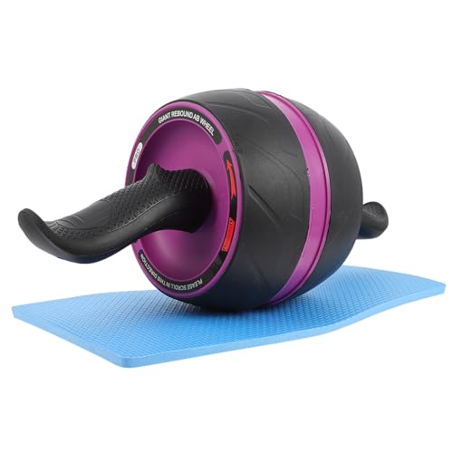 PRETYZOOM Ab Roller Wheel Non-slip Design Silent Movement Abs Fitness Equipment Household Core Workout Practical Exercise Roller Back Sides