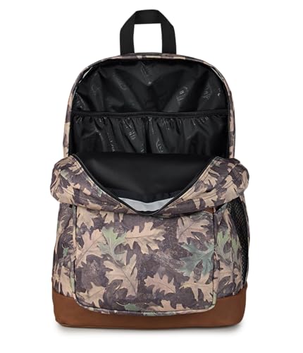 JanSport Cool Backpack with 15-inch Laptop Sleeve, Large Computer Bag Rucksack with 2 Compartments, Ergonomic Straps, Woodland Camo - color: Woodland Camo Green/Grey/Charcoal