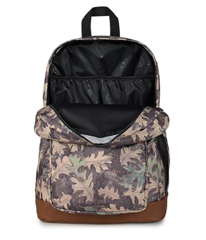 JanSport Cool Backpack with 15-inch Laptop Sleeve, Large Computer Bag Rucksack with 2 Compartments, Ergonomic Straps, Woodland Camo - color: Woodland Camo Green/Grey/Charcoal
