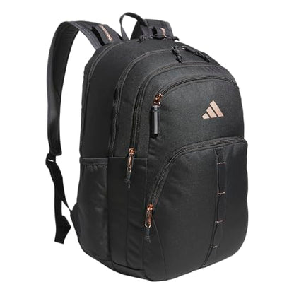 adidas Prime 7 Backpack for Laptop, School and Travel, 37L - color: Carbon Grey/Rose Gold
