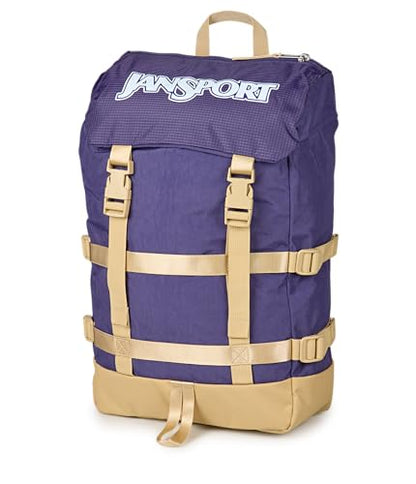 JanSport Skip Pack Backpack – 28L Capacity, Fits 13.5in Laptop, Large Main Compartment, Side Water Bottle Pocket – Ideal for Work & Travel, Amethyst Angst - color: Amethyst Angst