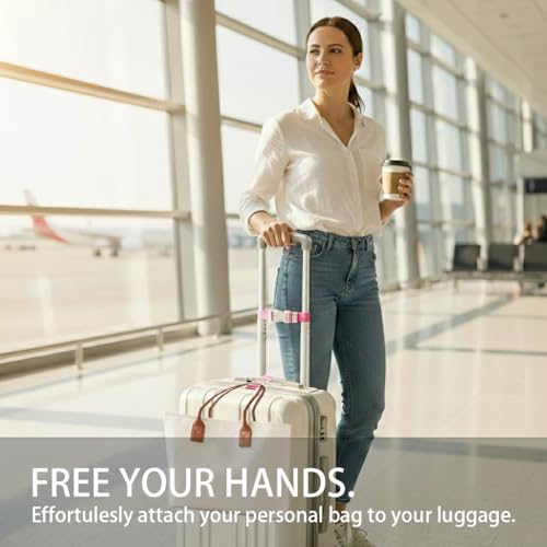 Luggage Strap 2 Pack, Adjustable Quick Release Buckle, Security Travel Strap for Suitcase and Backpack (Yellow) - color: Yellow