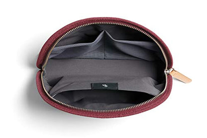 Bellroy Classic Pouch, Everyday kit, Leather and Woven Fabric (pens, Cables, Cosmetics, Personal Items) - color: Red Earth